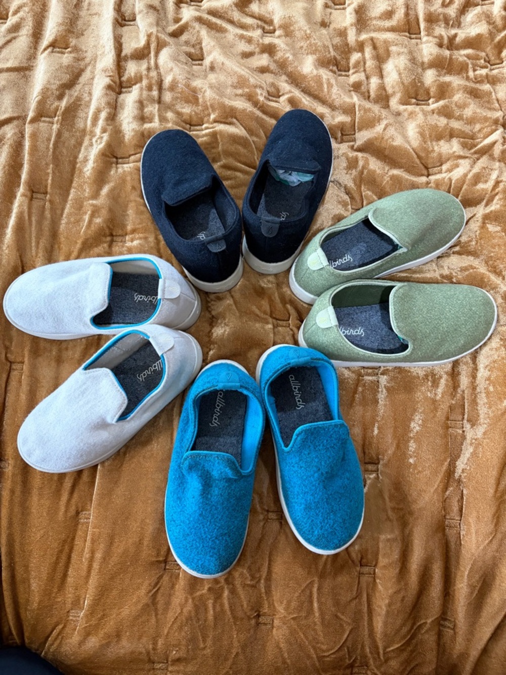 Allbirds Slip-On Kids Wool Shoes in Blue, Black, Green, White